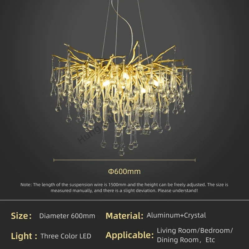 Pendant Lamp Chandelier,Pendant Lighting Fixtures,Pendant Lamp Chandelier,Tree-shaped Crystal Chandelier,Led Lighting Lamp,