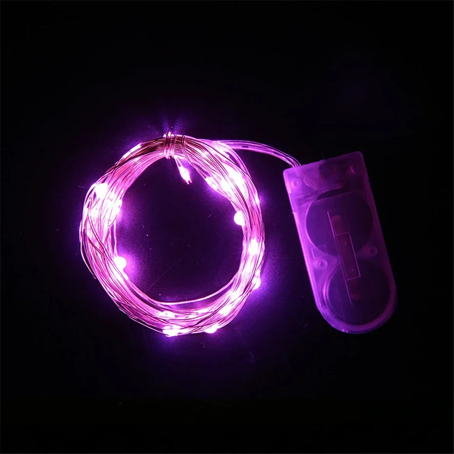 guirlande lumineuse led en fil de cuivre pour décorations de fête