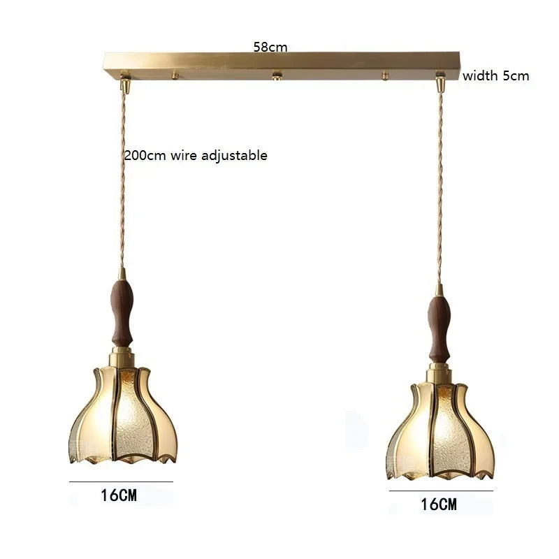 iwhd suspension moderne en cuivre verre led décorative