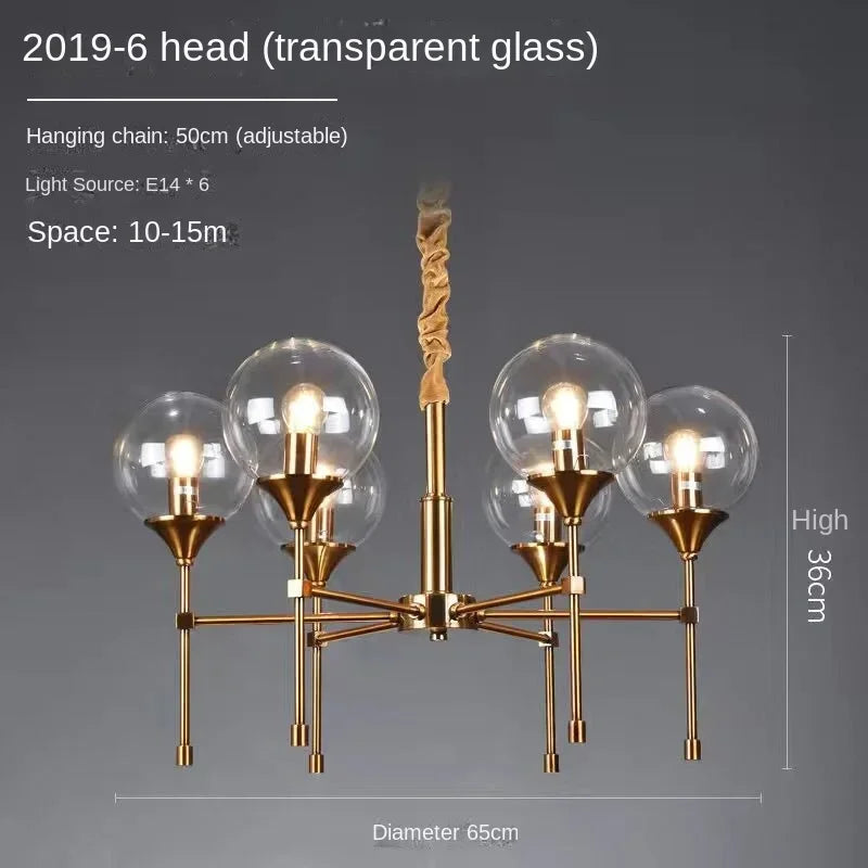 lustre moderne nordique design élégant pour éclairage d'ambiance
