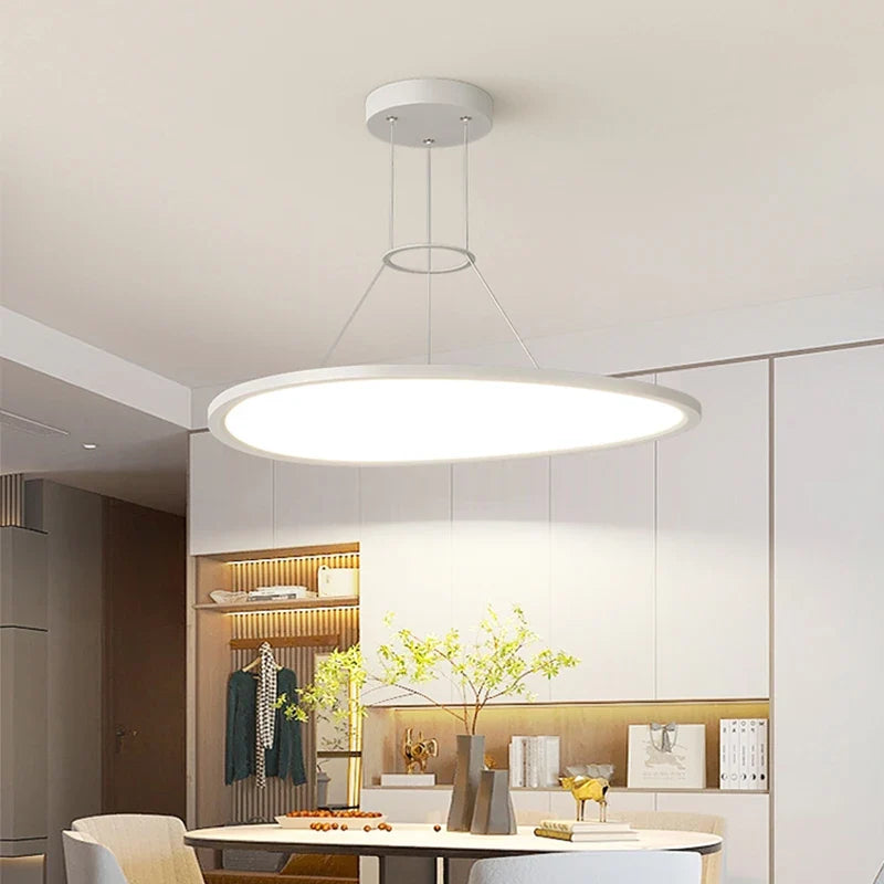 lustre moderne à led protection des yeux sans stroboscope
