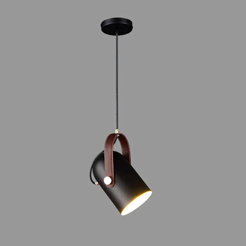 Suspension rotatives projecteurs modernes lampes suspendues en métal décor à la maison chambre salon salle à manger éclairage intérieur peinture en bois