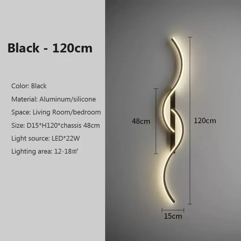 Applique murale LED moderne et minimaliste