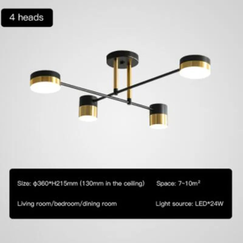 lustre à led design nordique moderne pour intérieur