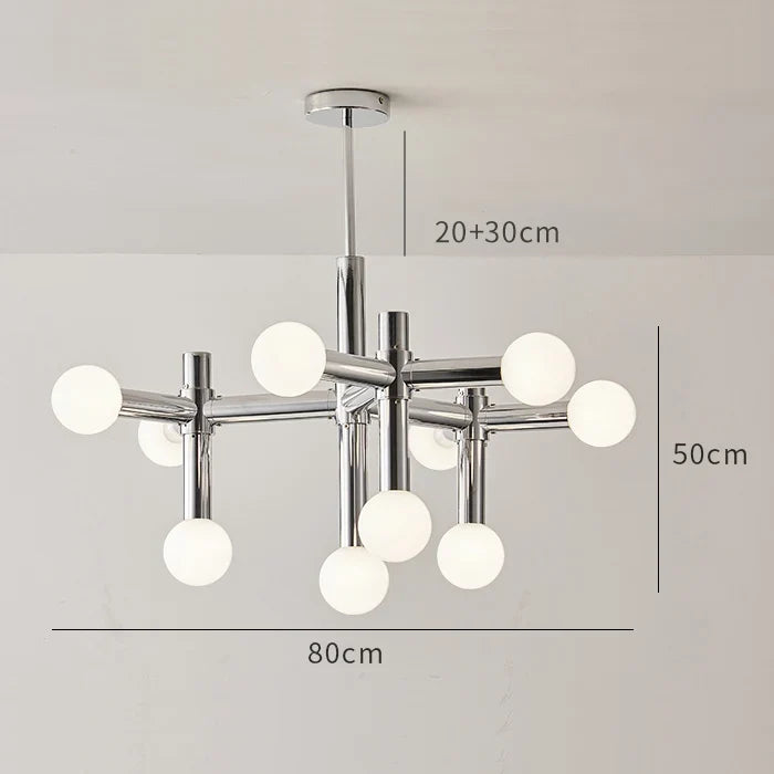 lustre de style bauhaus rétro pour intérieur élégant