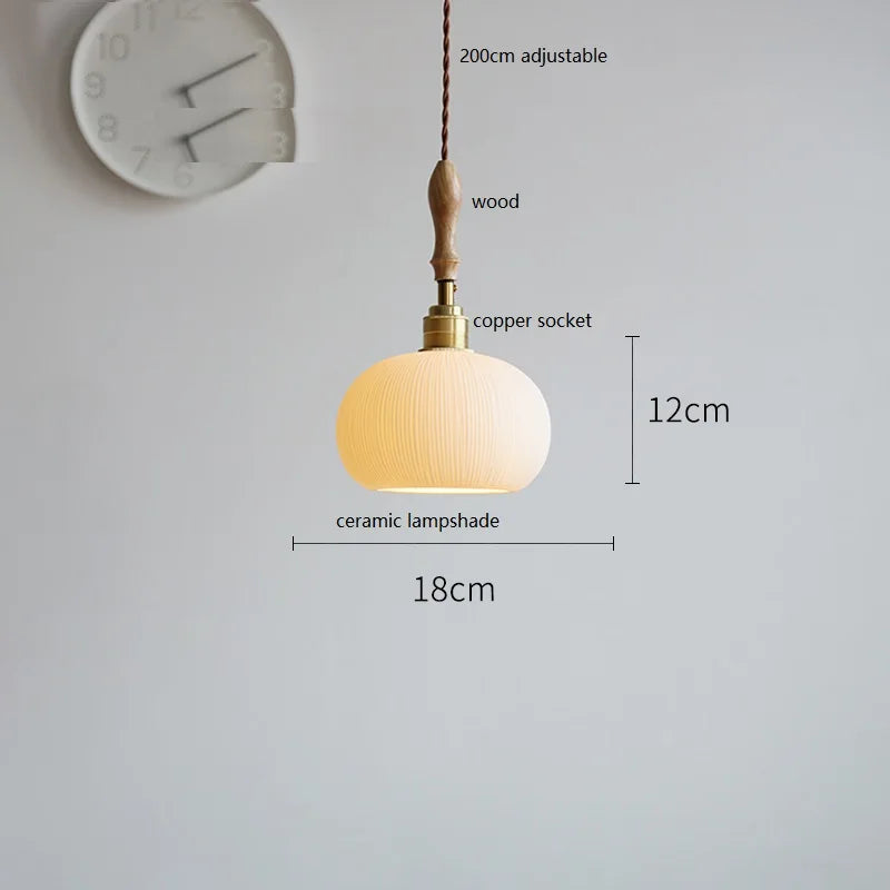 Suspension fleur en céramique moderne