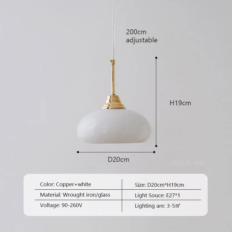 suspension en métal et verre style nordique pour intérieur décoratif