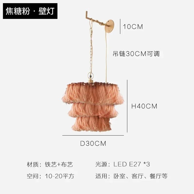 lustre bohème vintage tissé créatif pour intérieur élégant