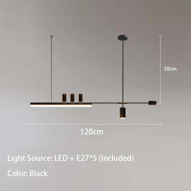 lustre moderne suspendu lumineux pour décoration intérieure