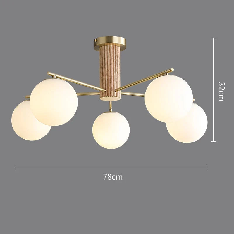 lustre japonais en cuivre style rétro médiéval pour intérieur élégant
