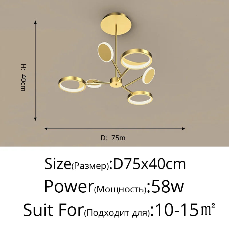 plafonnier led décoratif pour éclairage intérieur moderne