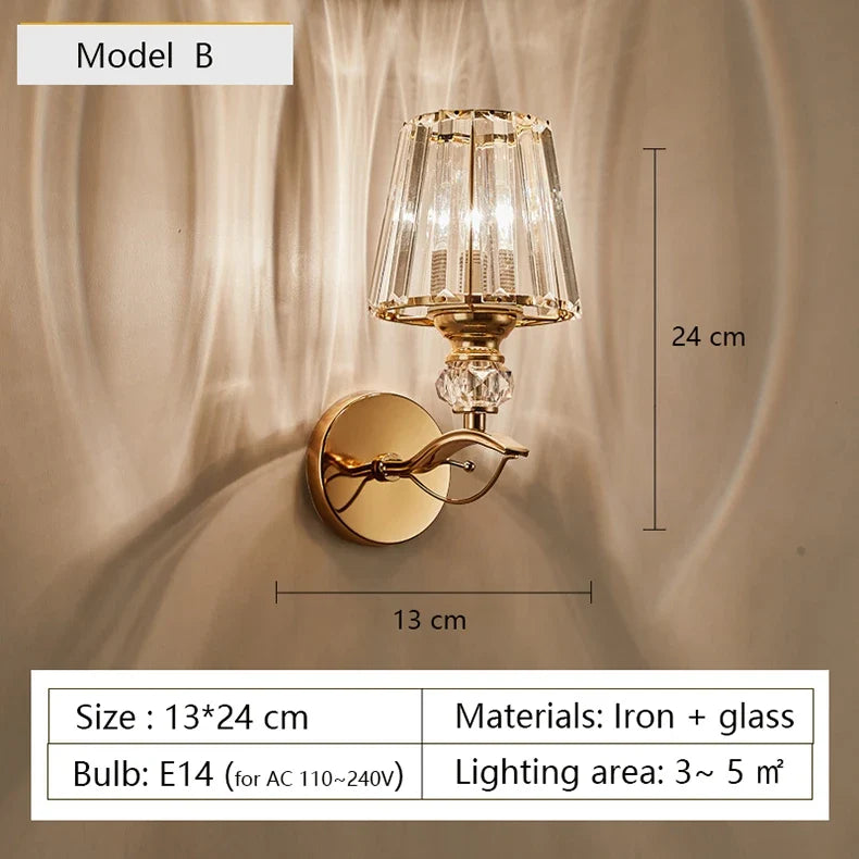 applique murale moderne en verre design nordique élégant pour décoration intérieure