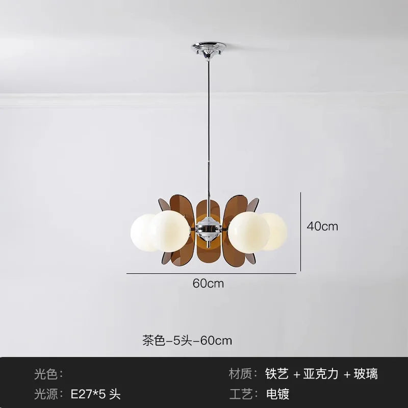 Suspension en forme de haricots acryliques