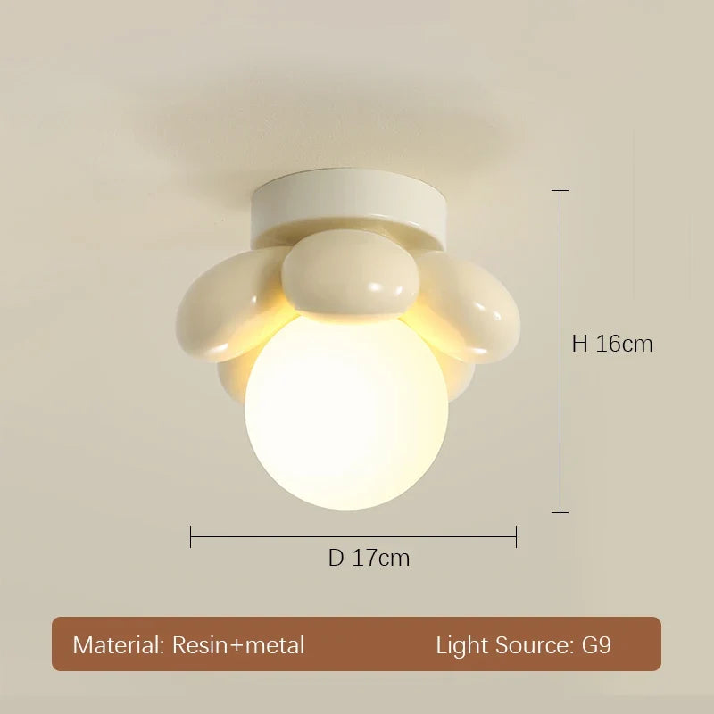lustre suspension moderne en forme de fleur pour restaurant