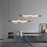 Lustre LED design italien créatif longue bande luminaire