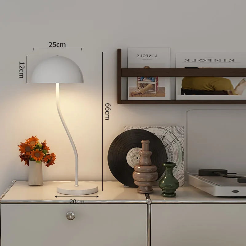 lampadaire nordique en verre avec abat-jour pour décoration intérieure