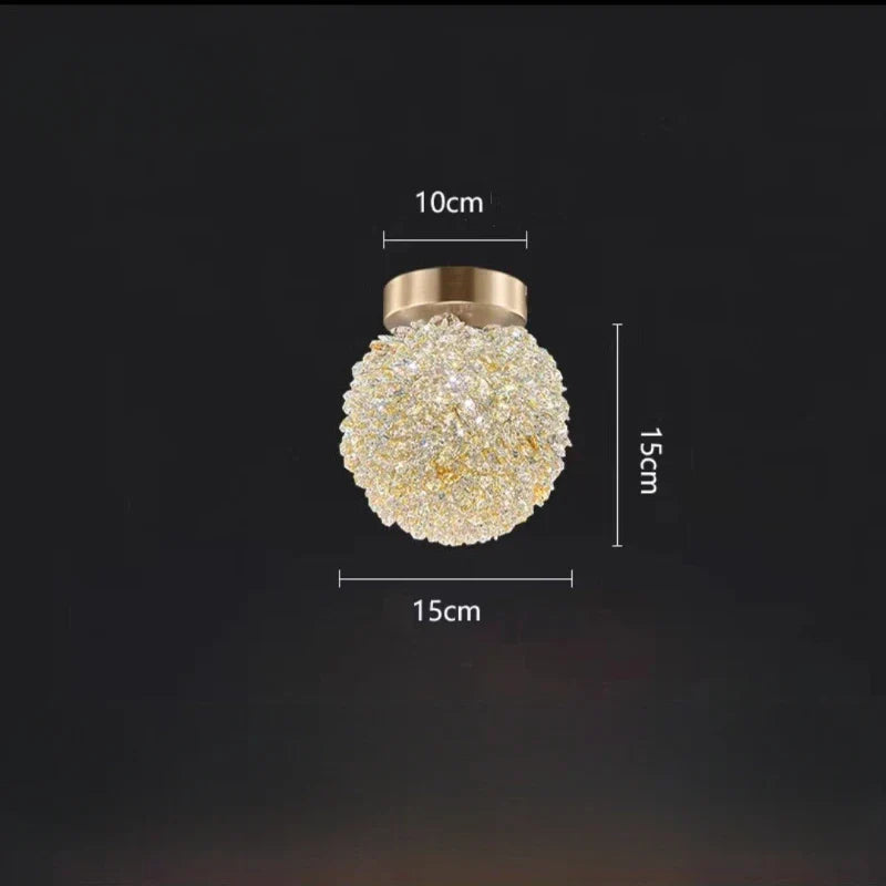 suspension en cristal k9 forme de fleur design moderne et luxueux