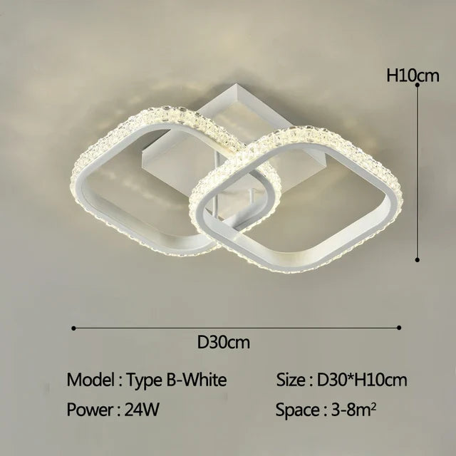 lustre led moderne pour allée couloir et intérieur