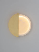 applique murale en cuivre avec lumière led élégante et moderne