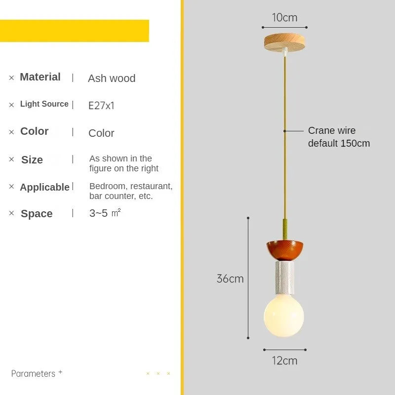 Suspension Memphis LED colorée à formes géométriques
