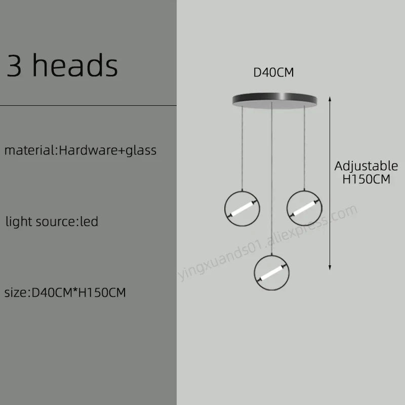 lustre à led moderne pour un éclairage nordique élégant