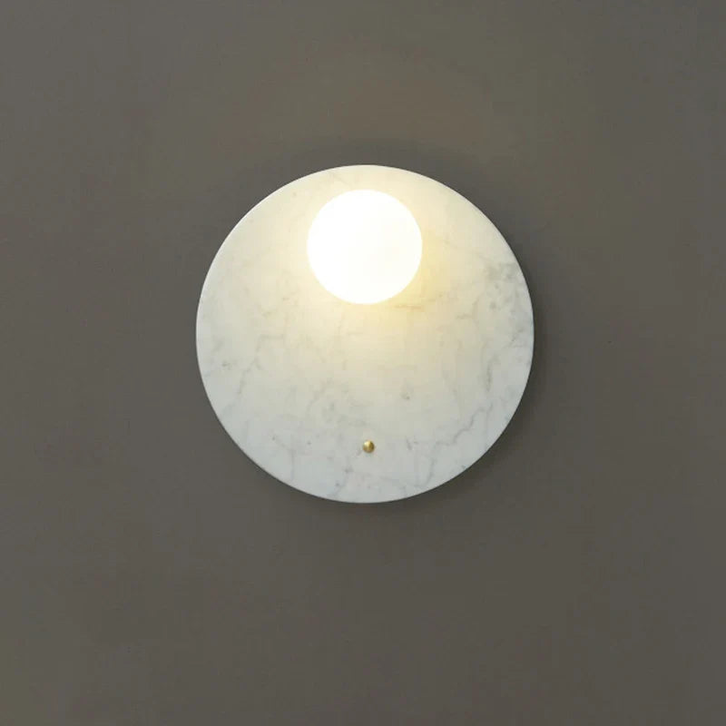 applique led marbre vert décor intérieur salon table chevet couloir nordique