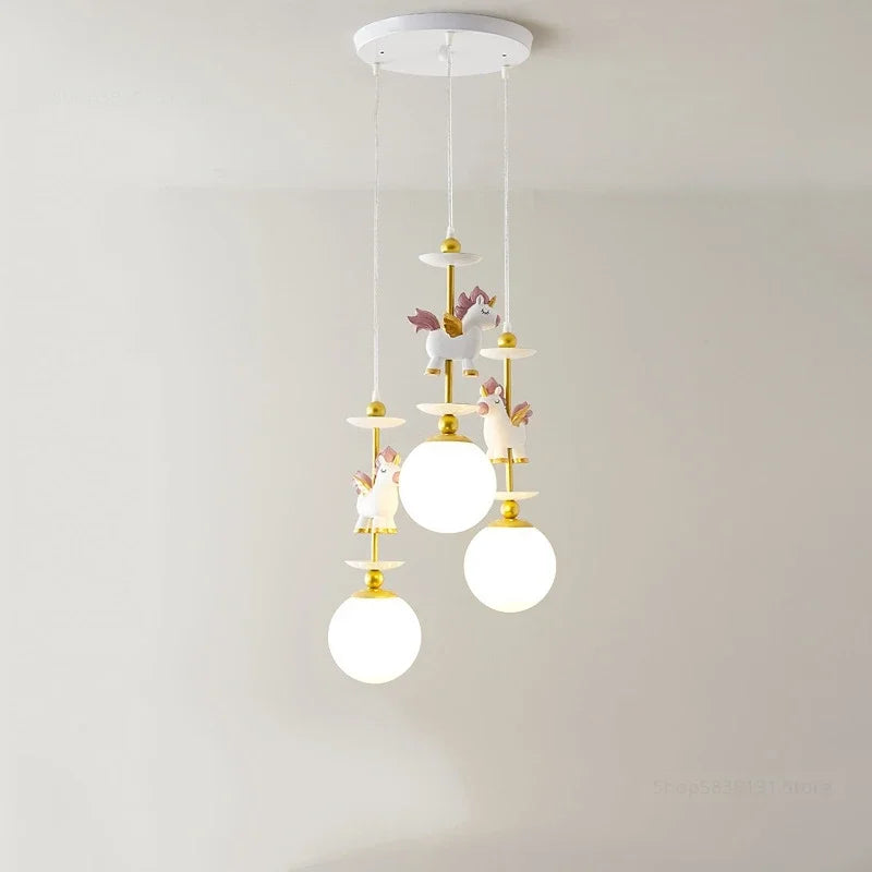 suspension à led créative style nordique pour chambre enfant