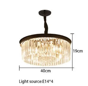 lustre en cristal suspendu pour éclairage intérieur design élégant