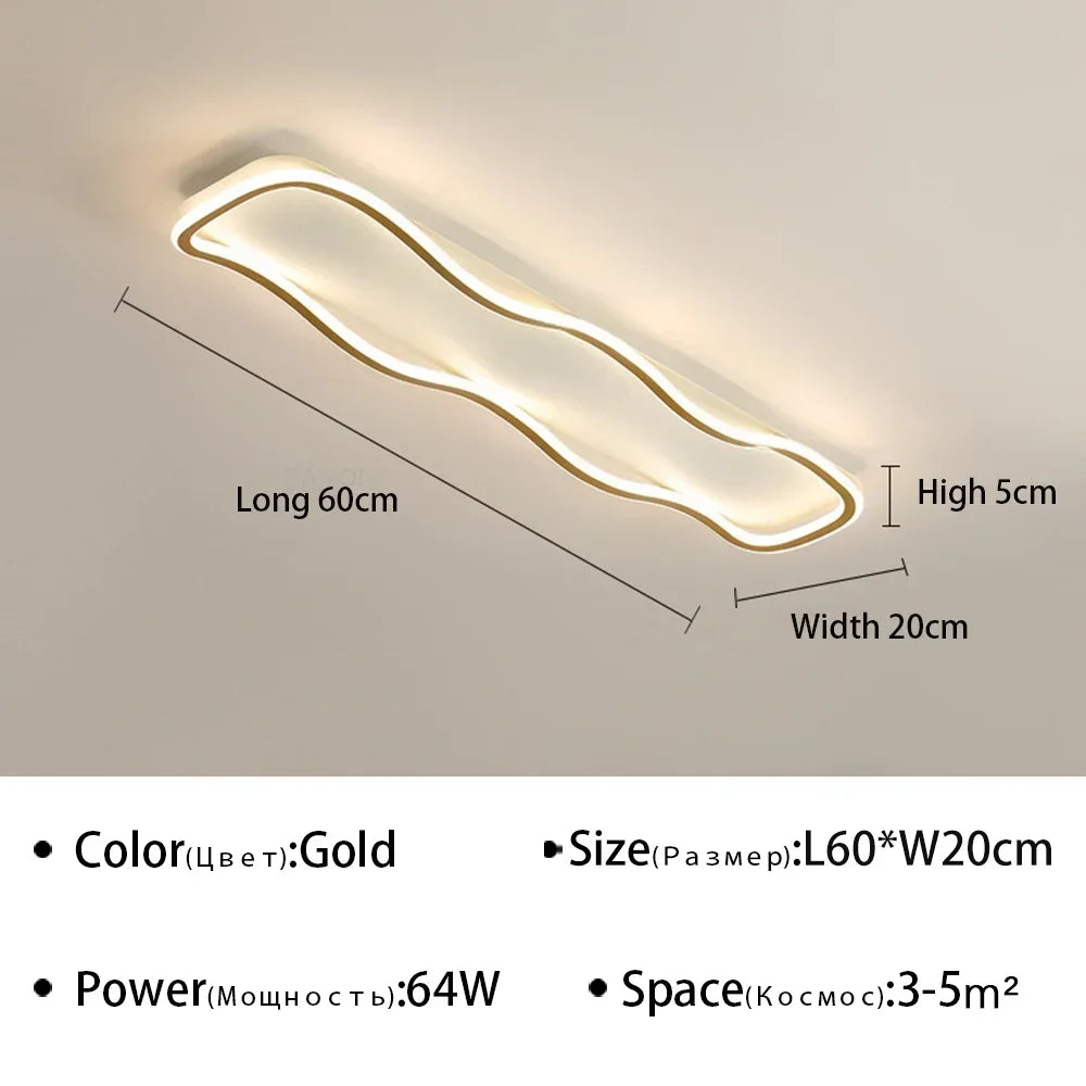lustre moderne à leds pour décoration intérieure