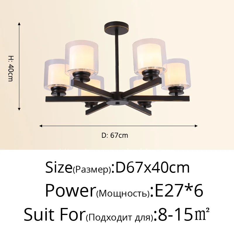 Bosmos European Style Decorative LED Chandeliers For Living Rooms, Bedrooms, And Modern Simple Indoor Lighting