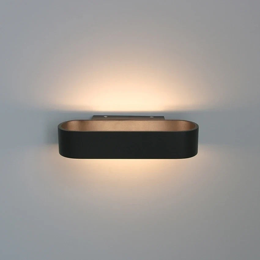 Aluminum LED Wall Lamp, Modern and Minimalist Indoor Lighting, Bedside Decorative Lamp, Corridor Wall Lamp, 12W