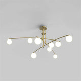 lustre led moderne youlaike en verre pour salon cuisine