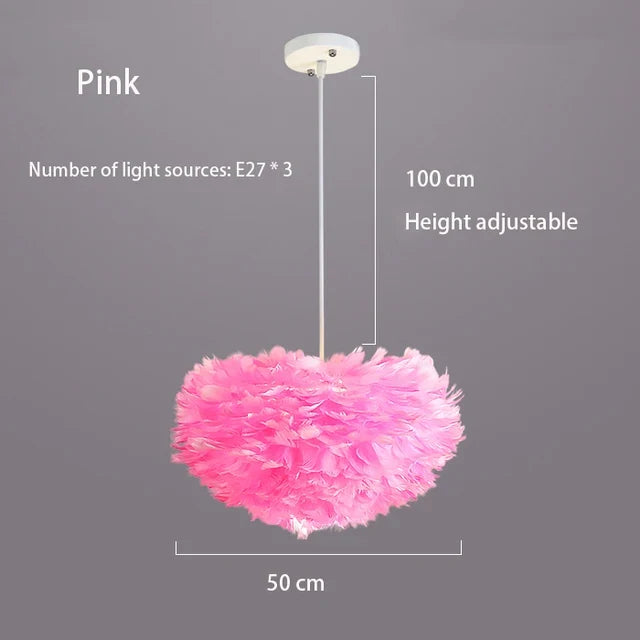 lustre moderne romantique led créative nordique suspendus éclairage