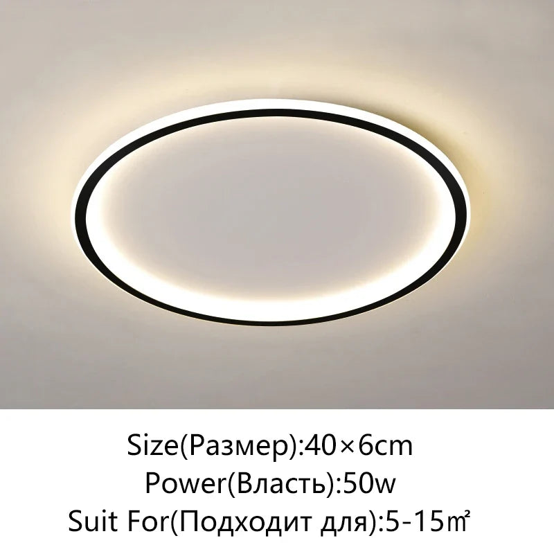 plafonnier led moderne simple variable ronde ou carrée