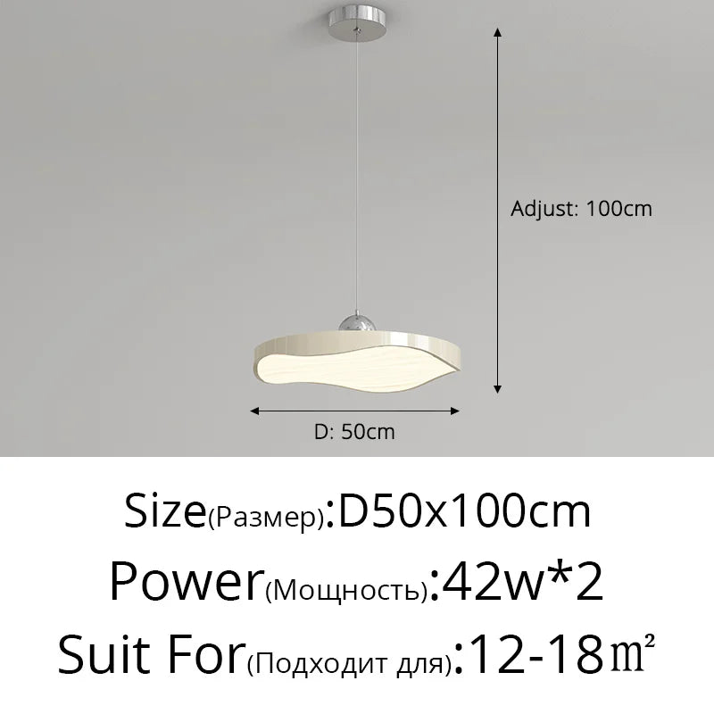 lustre rond moderne minimaliste protection des yeux