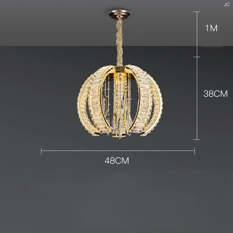 lustre de luxe en cristal pour villas haut de gamme personnalisé