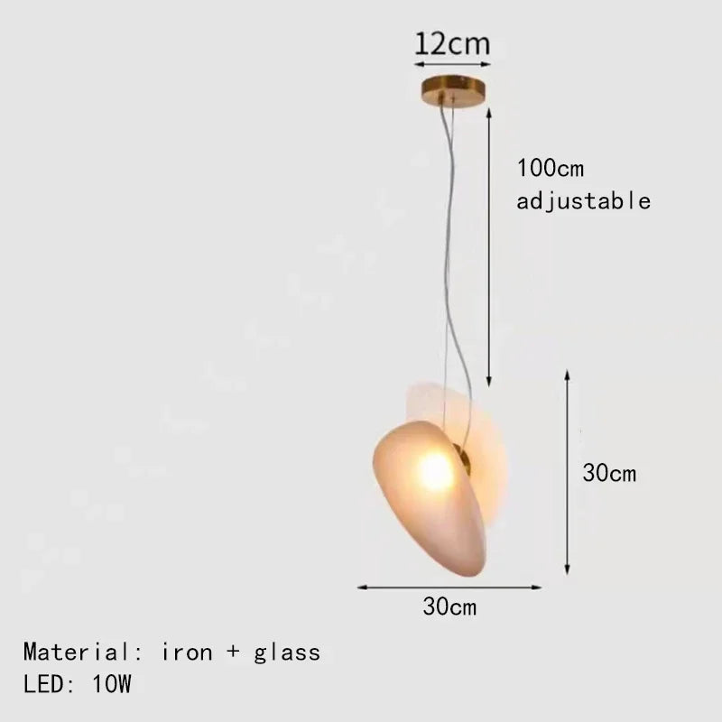 lustre nordique moderne en verre led pour décoration d'hôtel