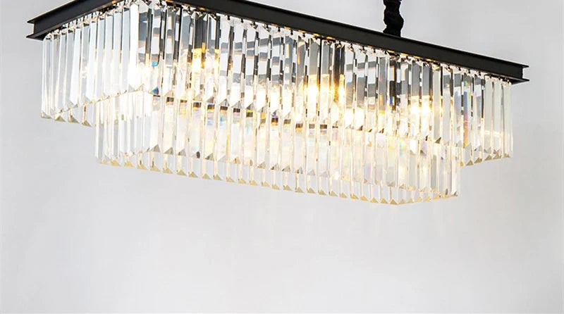 lustre moderne double couches en led pour décoration élégante