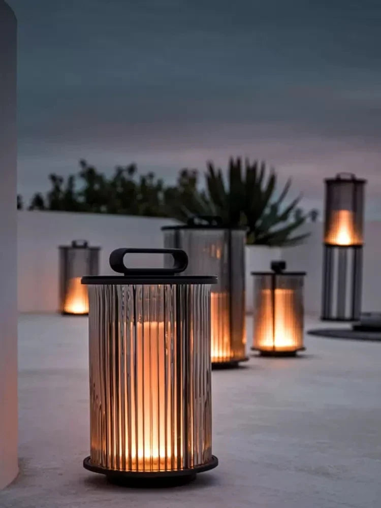villa moderne lampe de jardin solaire extérieure étanche