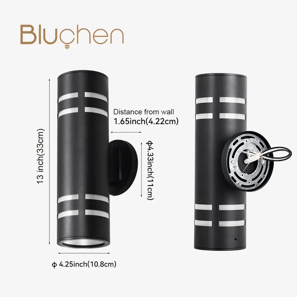 applique murale led étanche en inox pour extérieur élégant et moderne