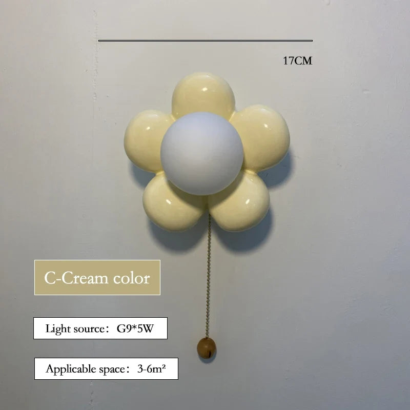lustre moderne à pétales pour chambre d'enfant