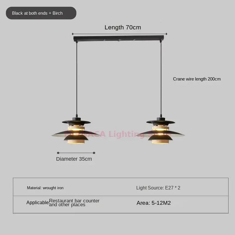 lustre design nordique créatif style japonais pour bar et salon