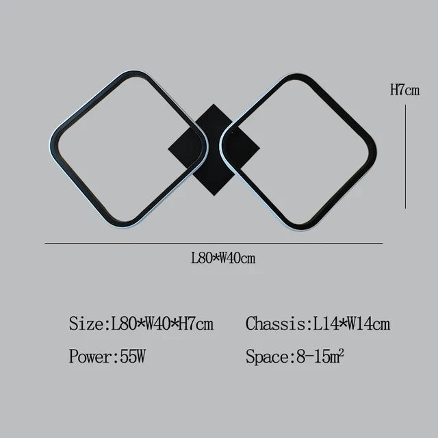 lustre led moderne pour allée couloir et intérieur