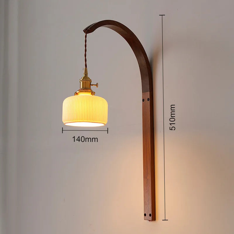 applique murale en bois à led pour décoration intérieure