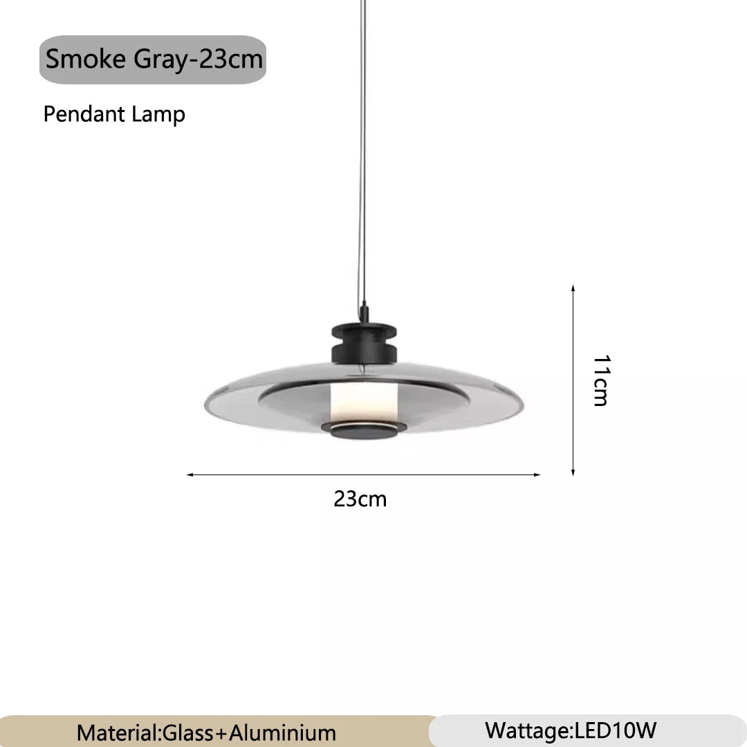 Creative Art Glass Wall Lamps Bedroom Bedside Light Amber Smoke Gray Living Room Decorative Wall Light Aisle Hallway Entrance