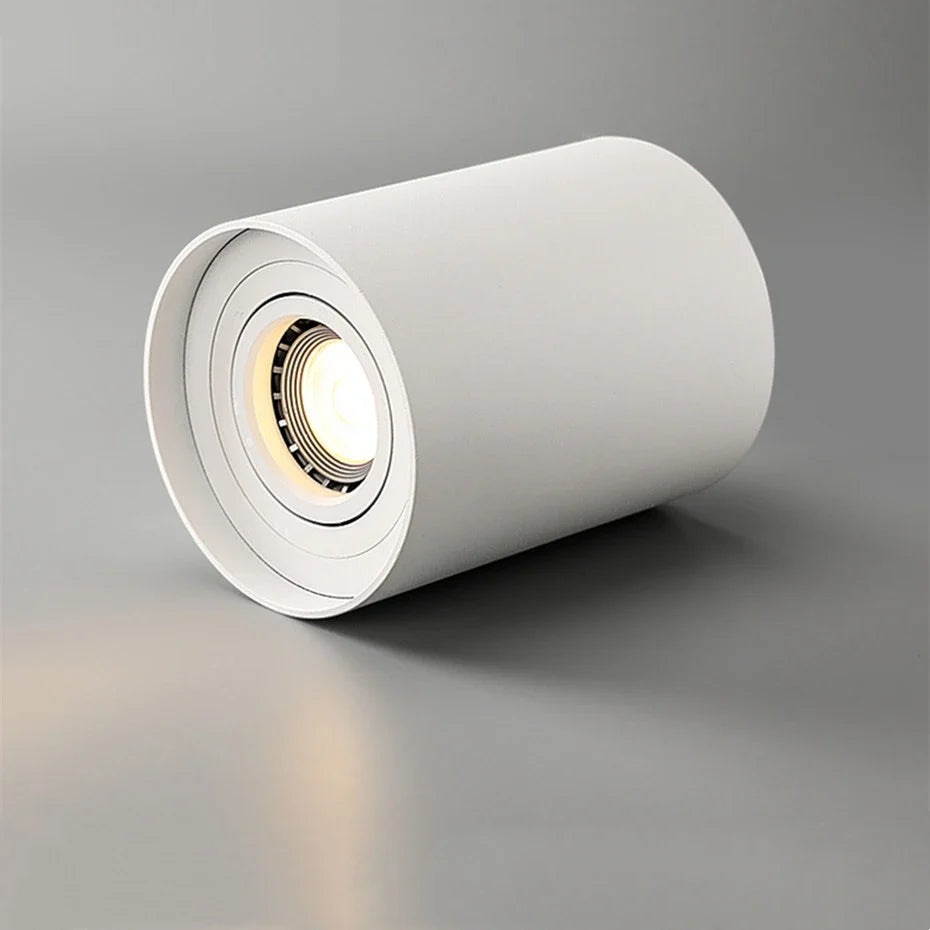 plafonnier led rond avec ampoule remplaçable et angle réglable