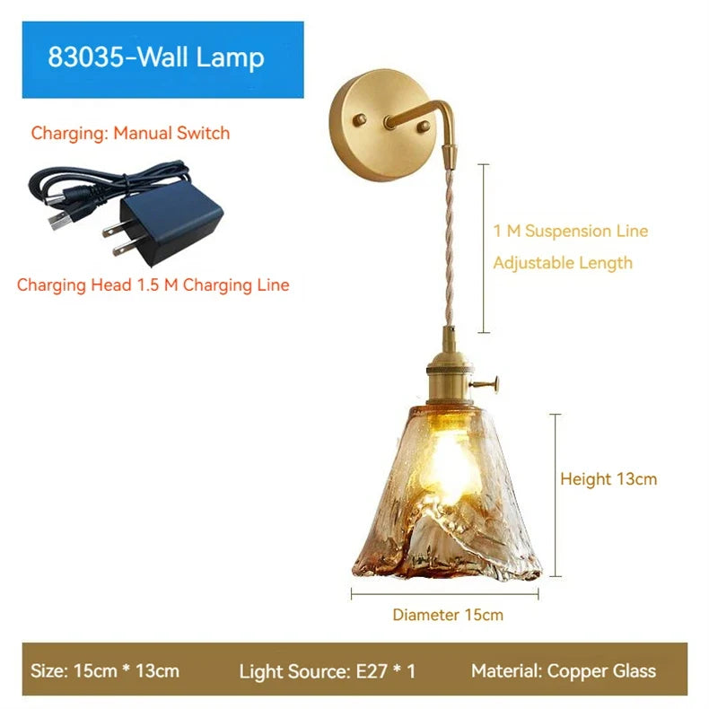 suspension moderne en verre avec led pour décoration intérieure