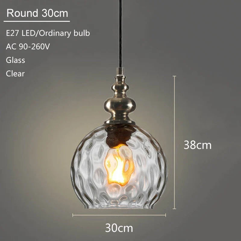 suspension en verre moderne pour décoration intérieure élégante