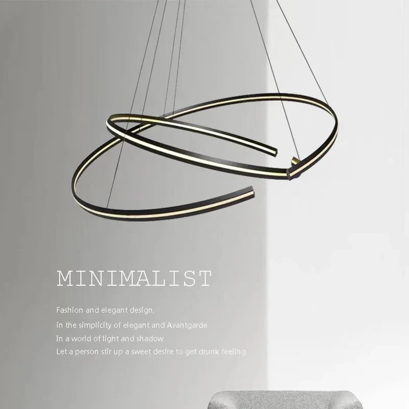 lampe led design moderne à suspendre pour intérieur
