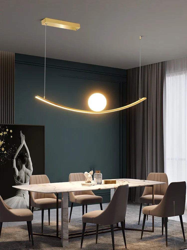 lustre de restaurant créatif dragon ball simple luxe